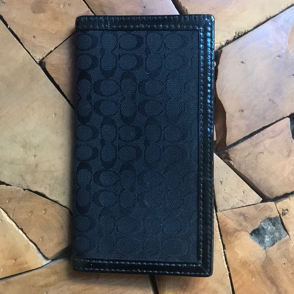 Coach Checkbook Cover